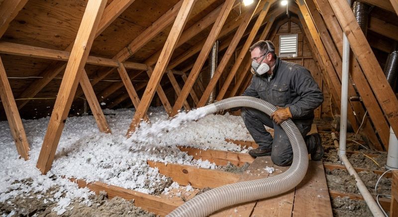 Blown Insulation Installation in Bastrop, TX